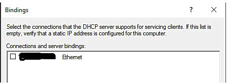 dhcp server is unable to bind to port 67